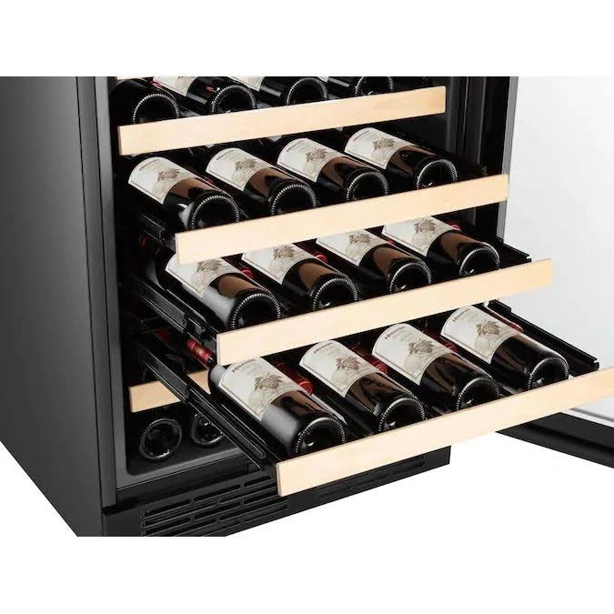 Hisense 23.4-in W 54-Bottle Capacity Stainless Steel Built-In/Freestanding Wine Cooler | HWS54029SS