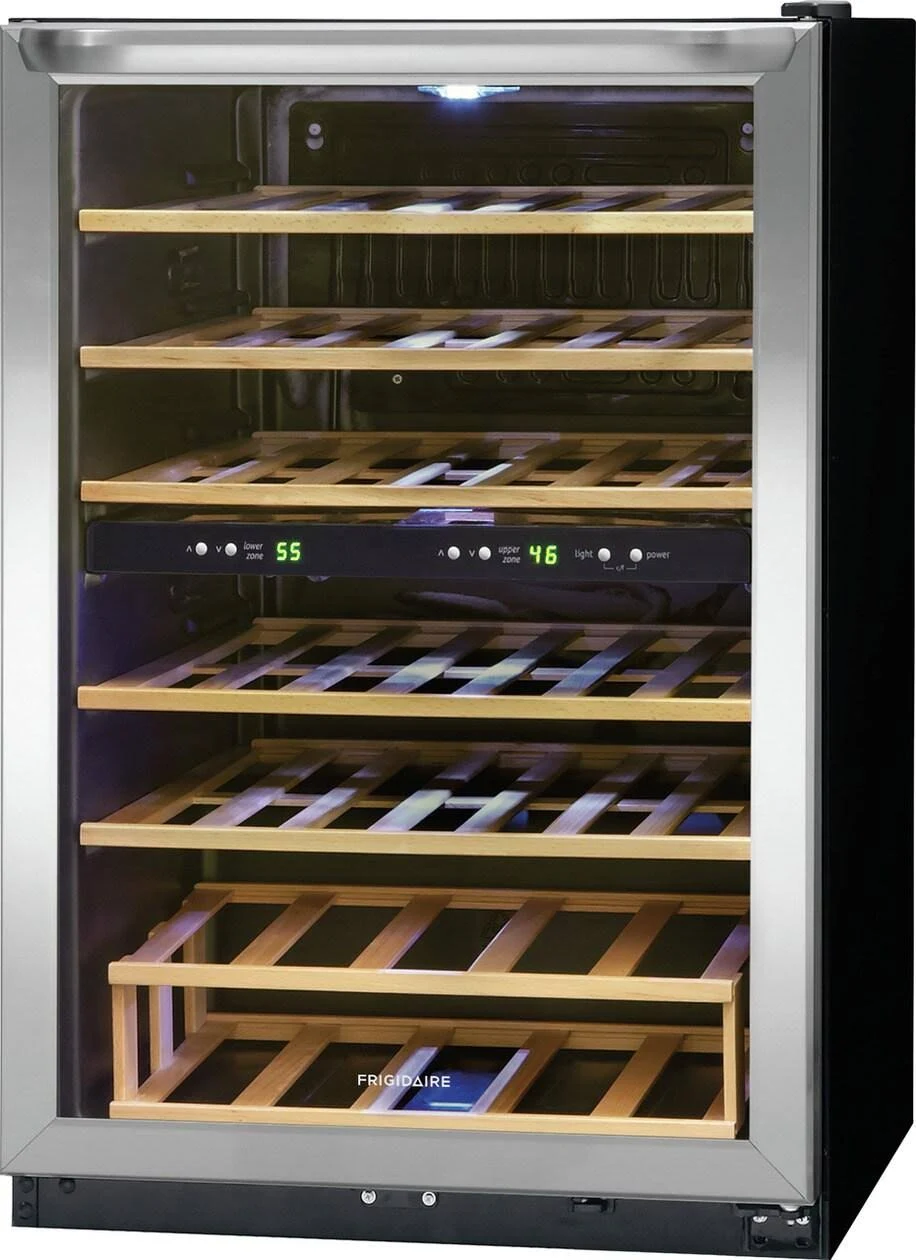 Frigidaire 45 Bottle Two-zone Wine Cooler Stainless Steel