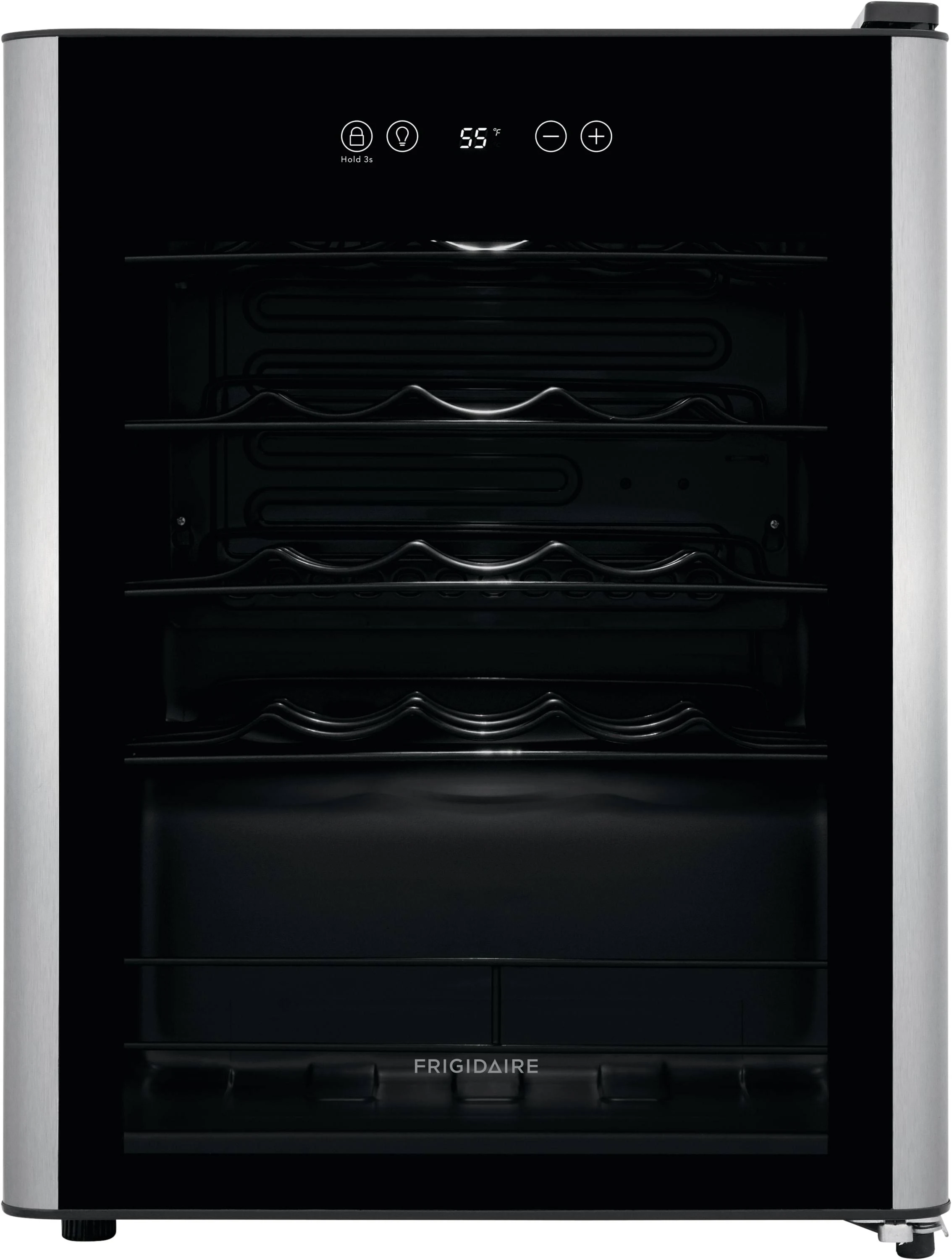 Frigidaire 24-Bottle Capacity Black Wine Chiller Frww2432av