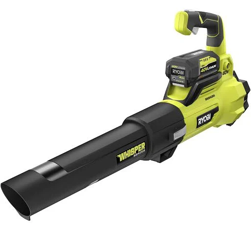 Ryobi 40V Brushless 125 MPH 550 CFM Cordless Battery Whisper Series Jet Fan Blower, RY40470VNM