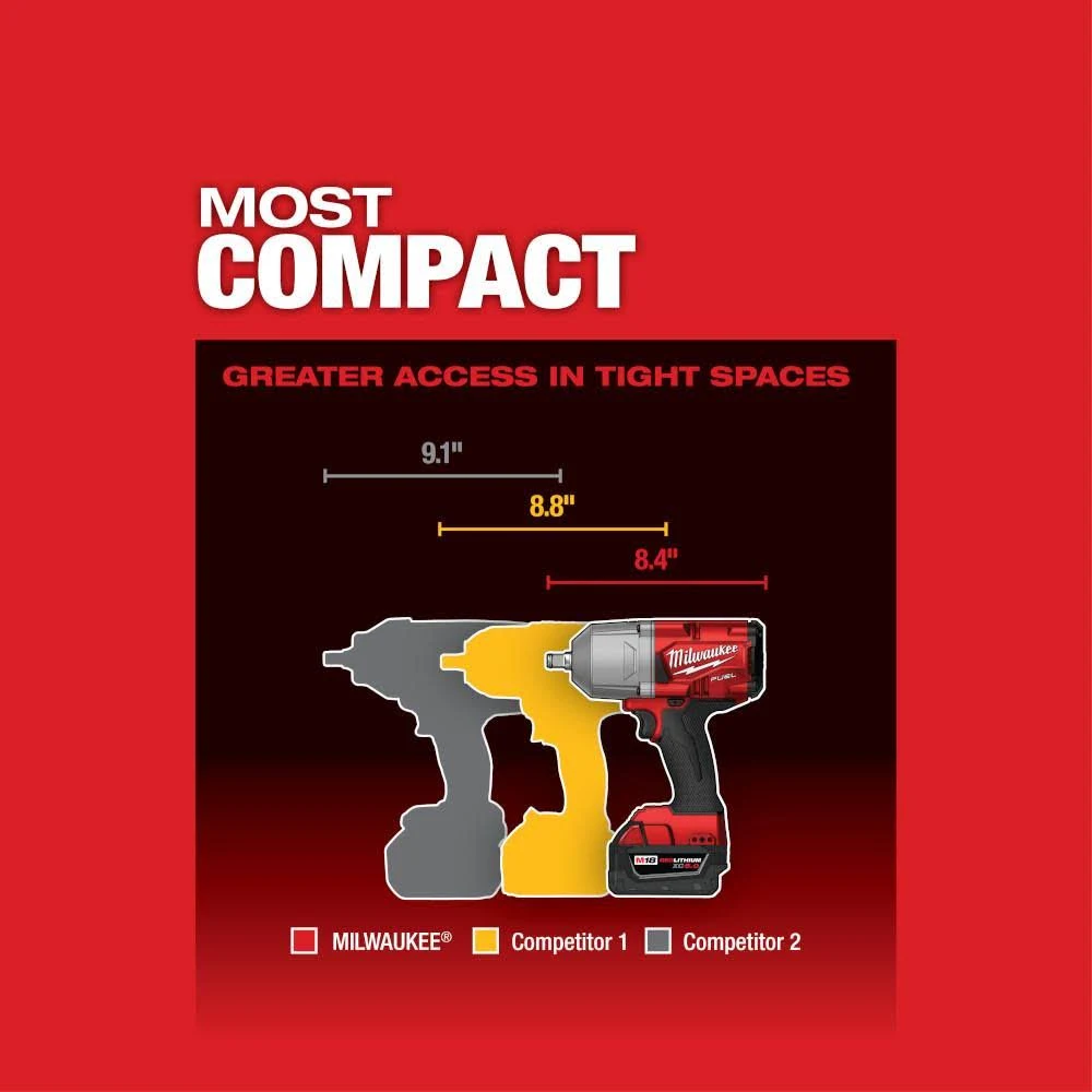 Milwaukee 2767-20 M18 Fuel 1/2″ High Torque Impact Wrench