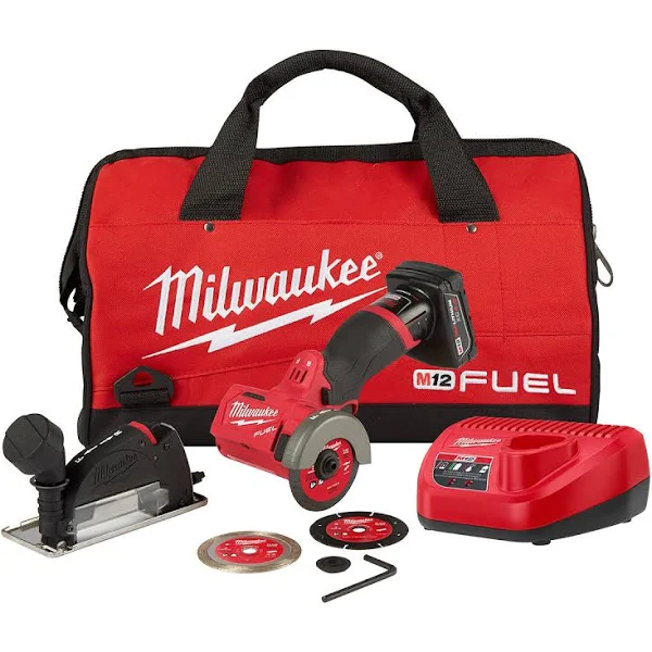 Milwaukee 2522-21XC  C M12 Fuel 3″ Compact Cut Off Tool Kit