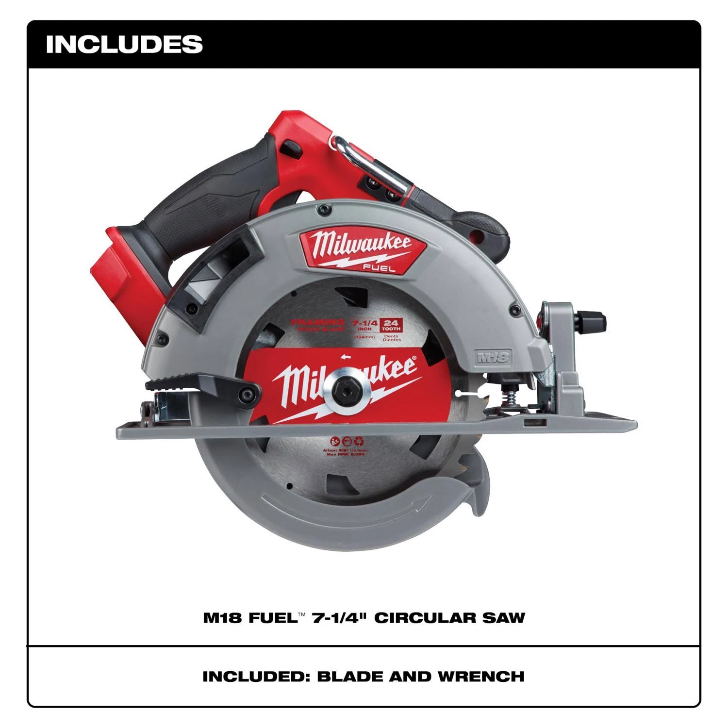 Milwaukee Tool, 2732-20, M18 Fuel 7-1/4″ Circular Saw