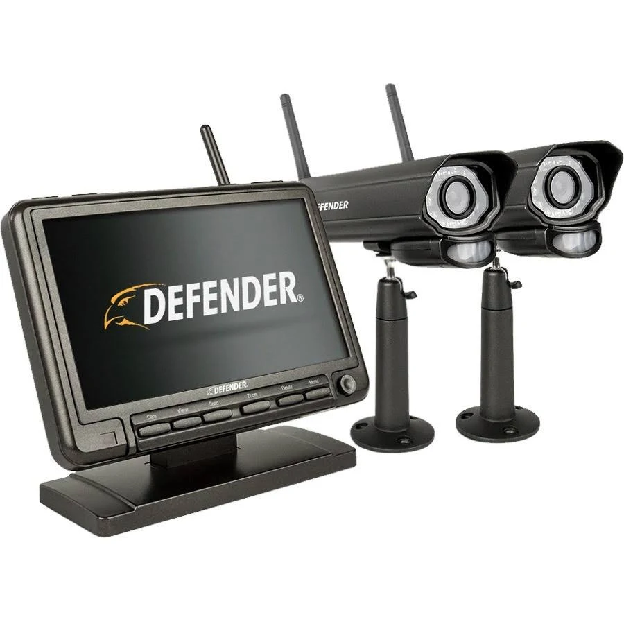 Defender PhoenixM2 Digital Wireless 7″ Monitor DVR Security System with 2 Night