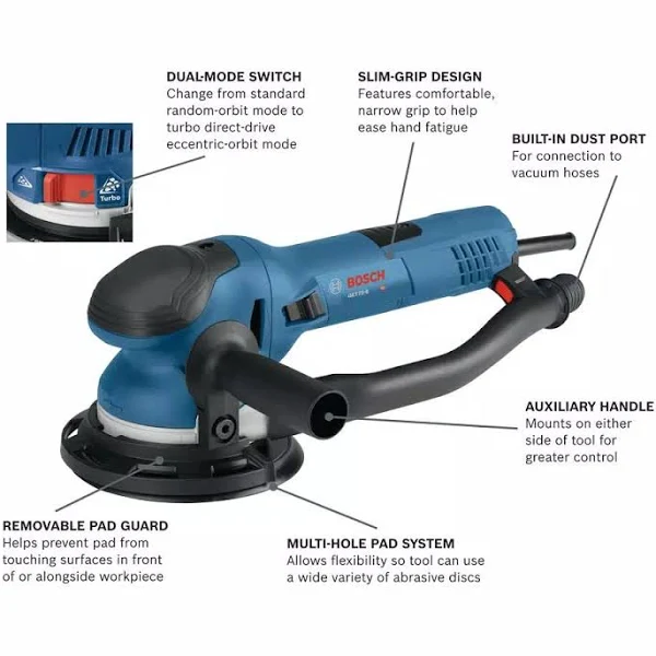 Bosch GET75-6N 6 in. Dual-Mode Random Orbit Sander