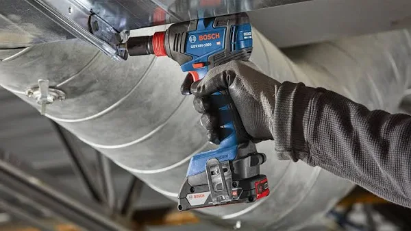 Bosch GDX18V-1800B12 18V EC Brushless 1/4 in. and 1/2 in. Two-in-One Bit/Socket Impact Driver Kit with 2.0 Ah Slimpack Battery