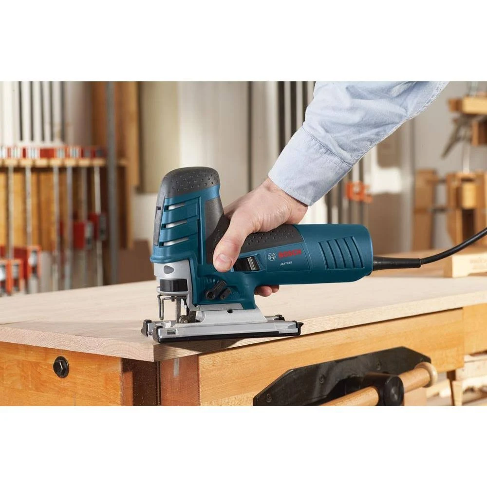 Bosch 7 Amp Corded Variable Speed Barrel-Grip Jig Saw Kit with Carrying Case JS470EB