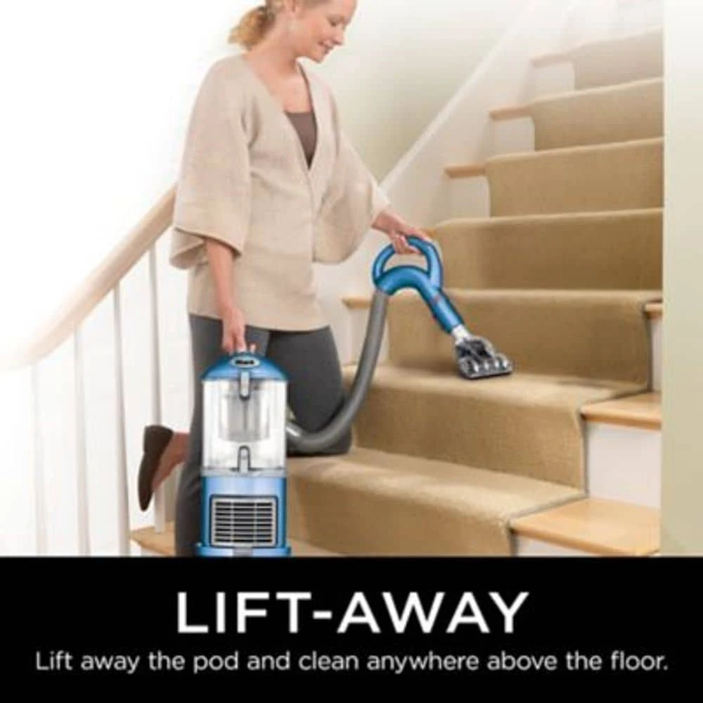 Shark Navigator Lift-Away Upright Vacuum in BLUE.