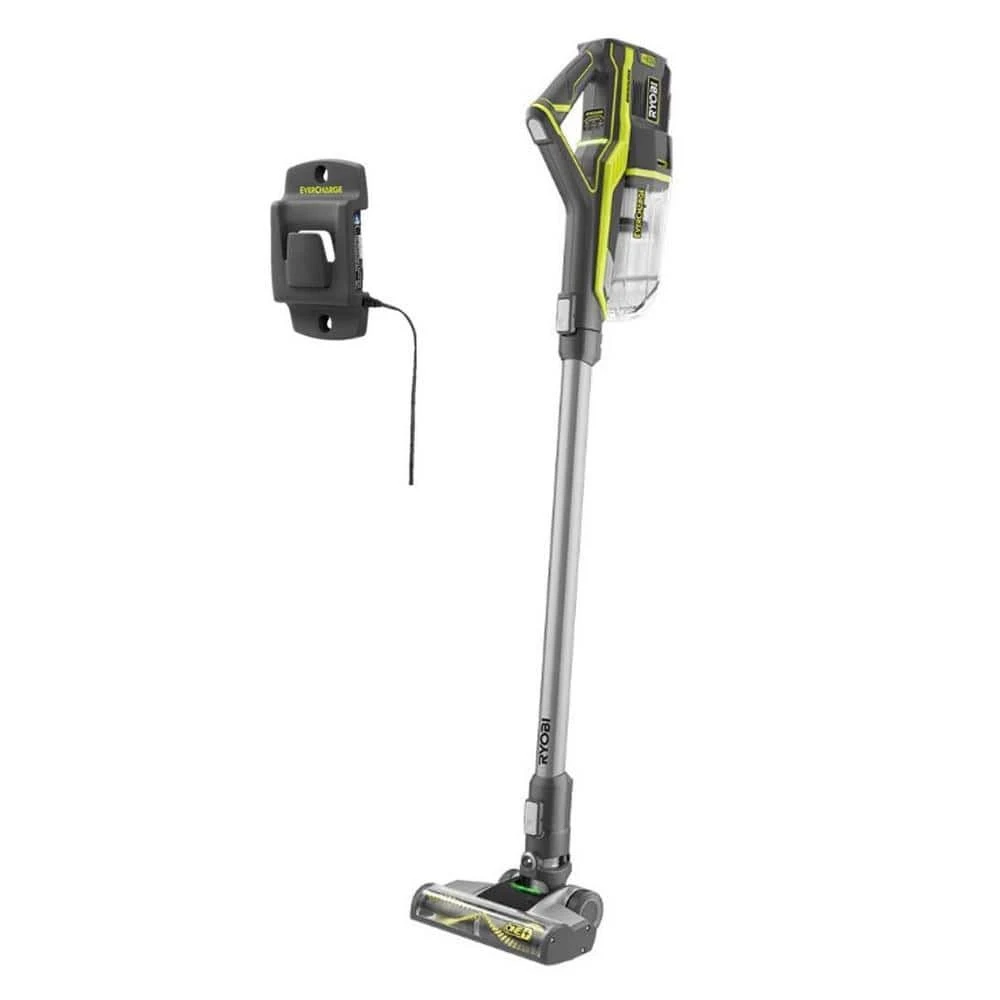 Ryobi ONE+ 18V Brushless Cordless Stick Vacuum Cleaner (Tool Only) with EverCharge Charging Mount  #P7181BN