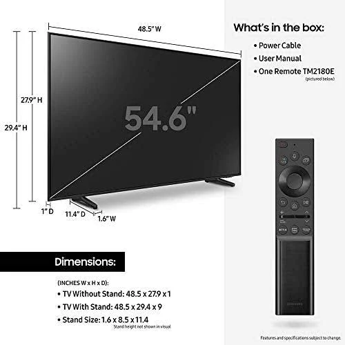 Samsung 55-inch Class QLED Q60A Series 每 4K UHD Dual LED Quantum HDR Smart TV with Alexa Built-in (QN55Q60AAFXZA, 2021 Model)