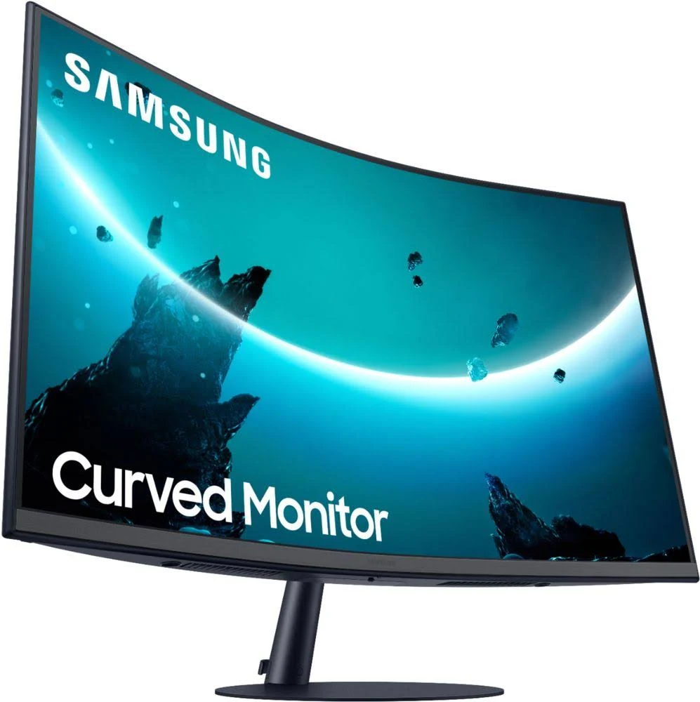 Samsung 每 T55 Series C27T550FDN 27∪ 1000R Curved Monitor