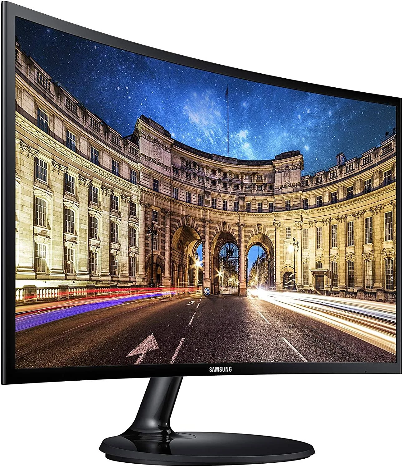 Samsung 每 390 Series 24∪ LED Curved FHD FreeSync Monitor 每 High Glossy Black