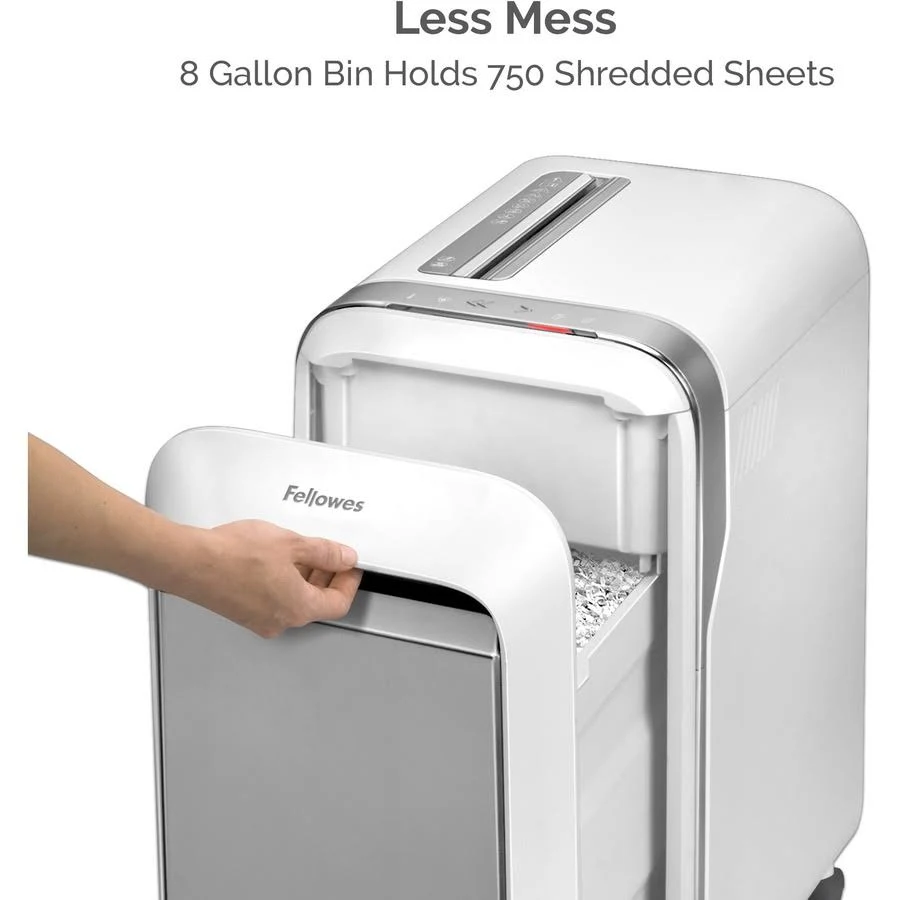 Fellowes Powershred LX220 Micro-Cut Shredder, 20-Sheet Capacity, White