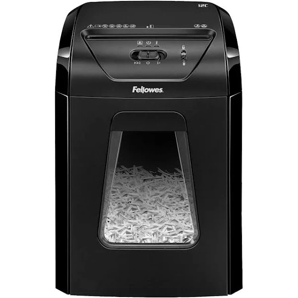 Fellowes Powershred 12-Sheet Cross-Cut Shredder, 12C