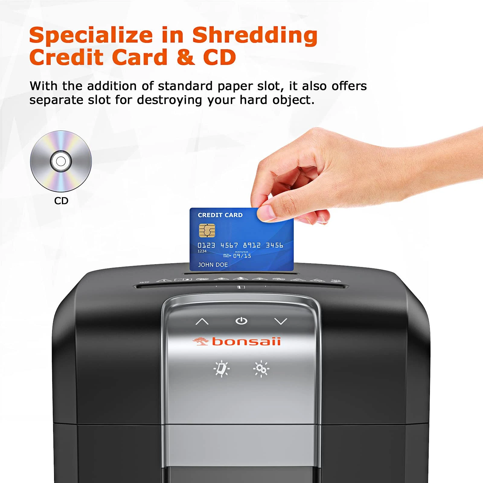 Bonsaii EverShred Pro 3S30 18-Sheet Cross-Cut Heavy Duty Shredder with 240 Time,