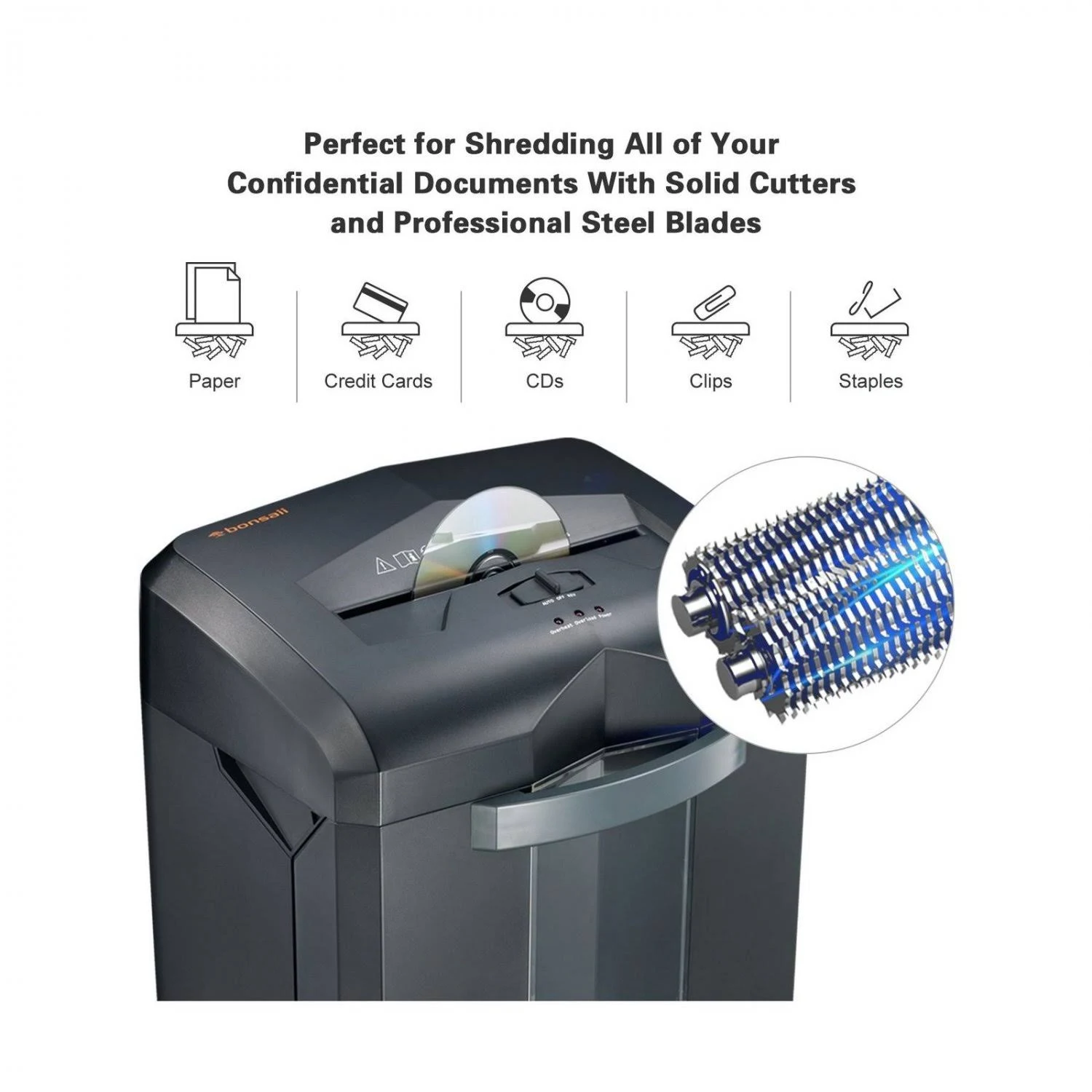 18-Sheet Cross-Cut Paper Shredder C149-c ¨C Bonsaii