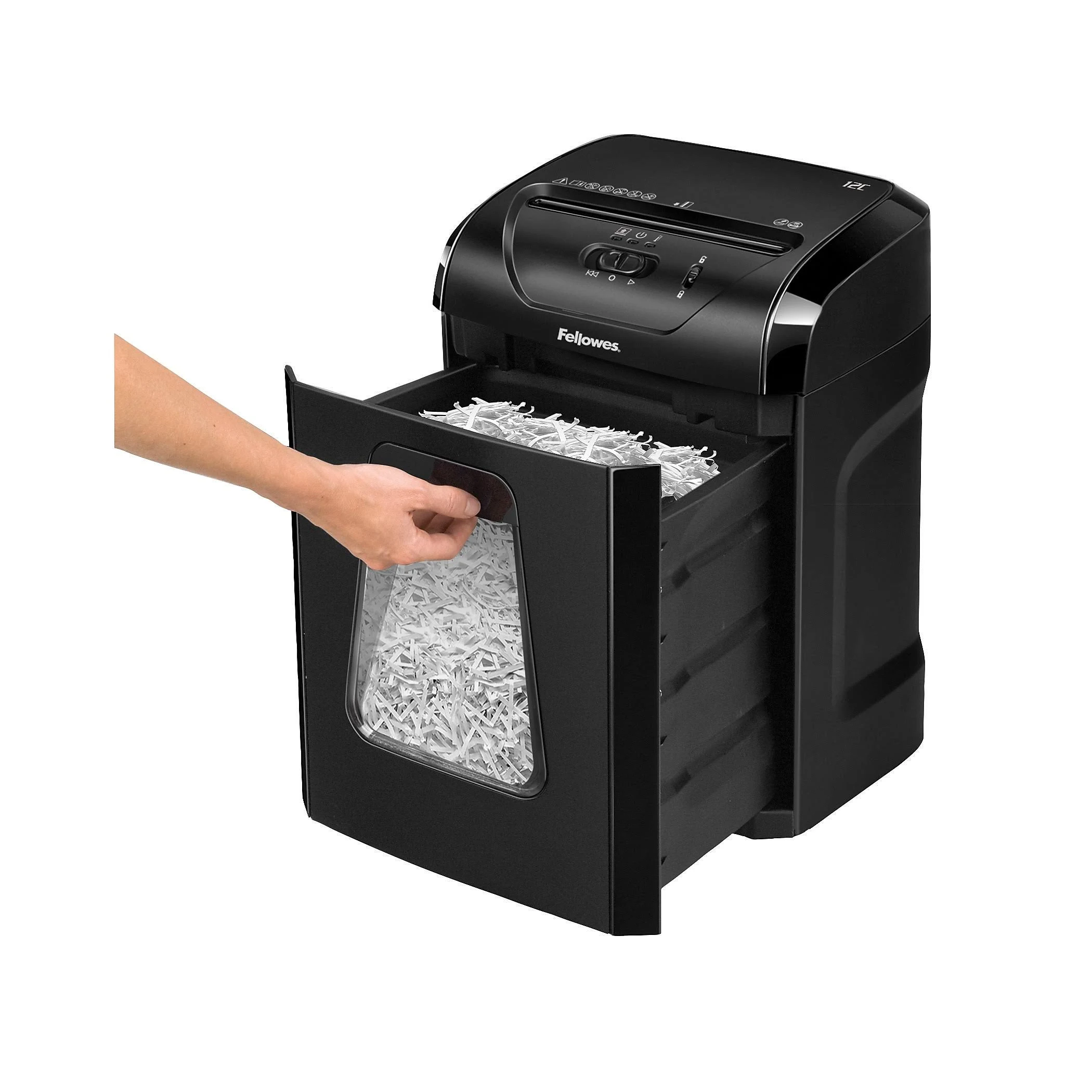 Fellowes Powershred 12-Sheet Cross-Cut Shredder, 12C