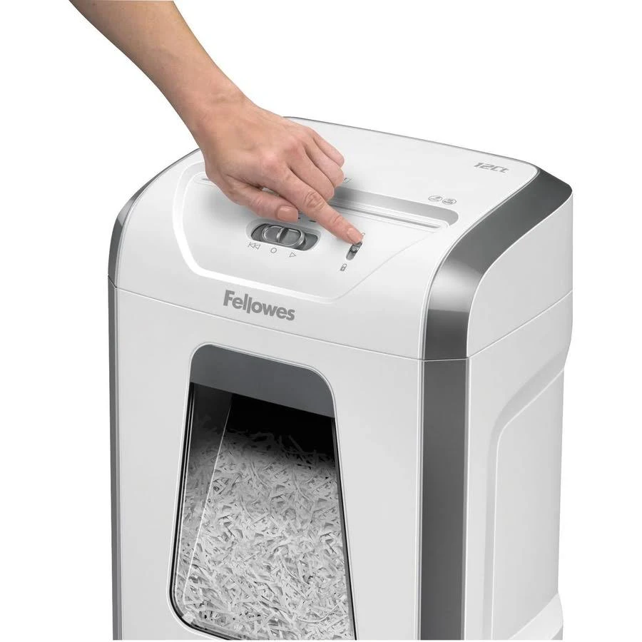 Fellowes Powershred 12-Sheet Cross-Cut Paper Shredder ¨C White