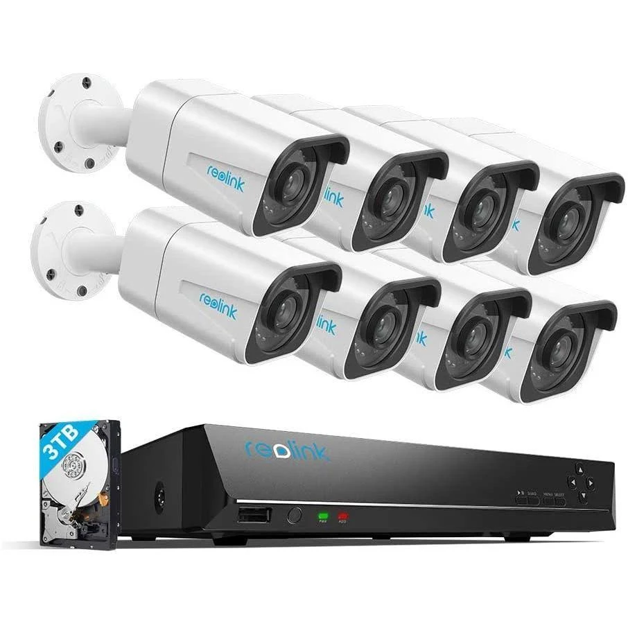 Reolink 4K Security Camera Kit 8 Bullets