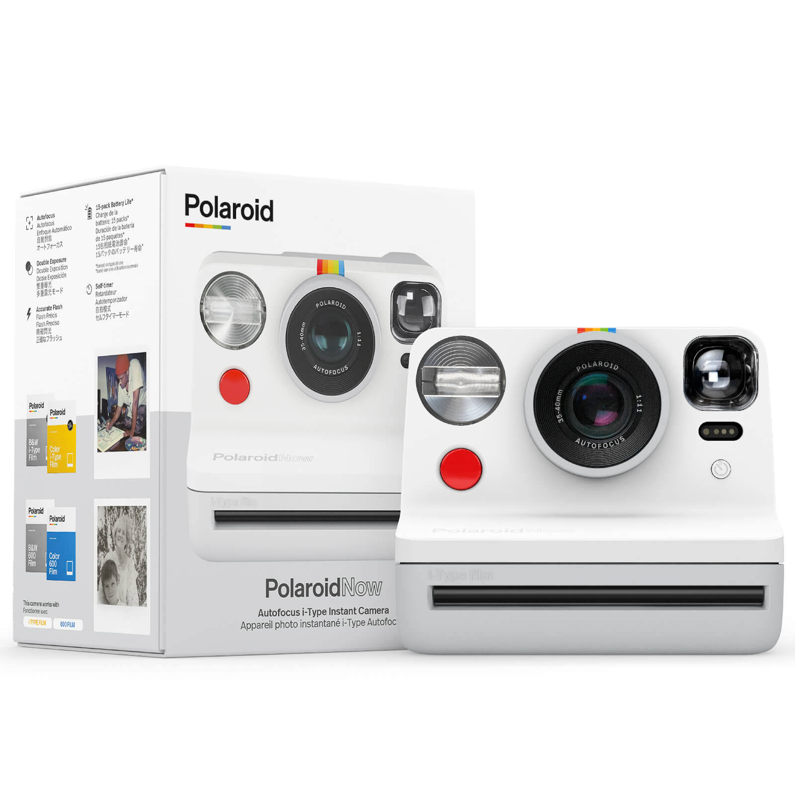 Polaroid Now I Type Instant Camera White