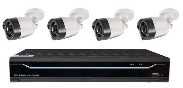 8 Channel Surveillance DVR with 4 HD Cameras ¨C Mobile Phone Monitoring Capabilities