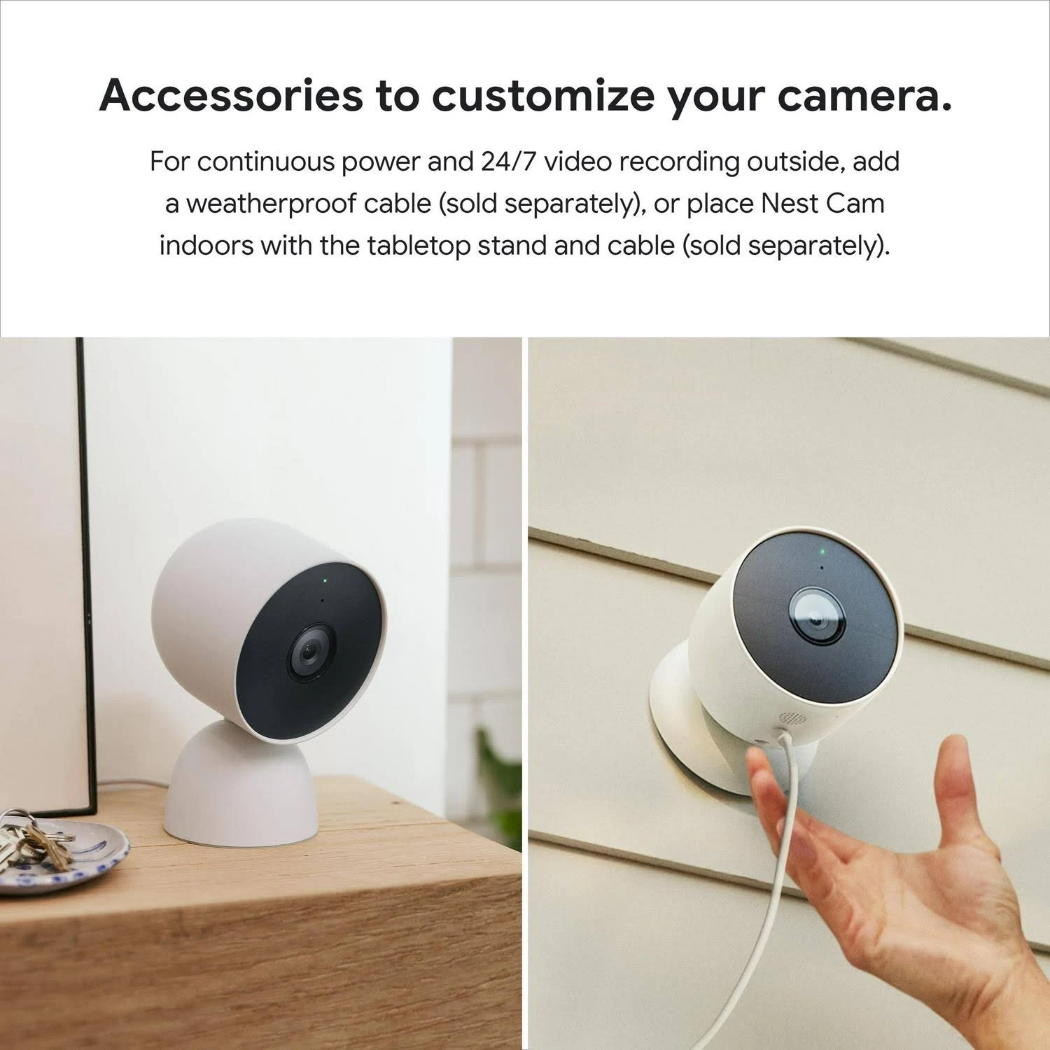 Google Nest Indoor/Outdoor Camera, Battery