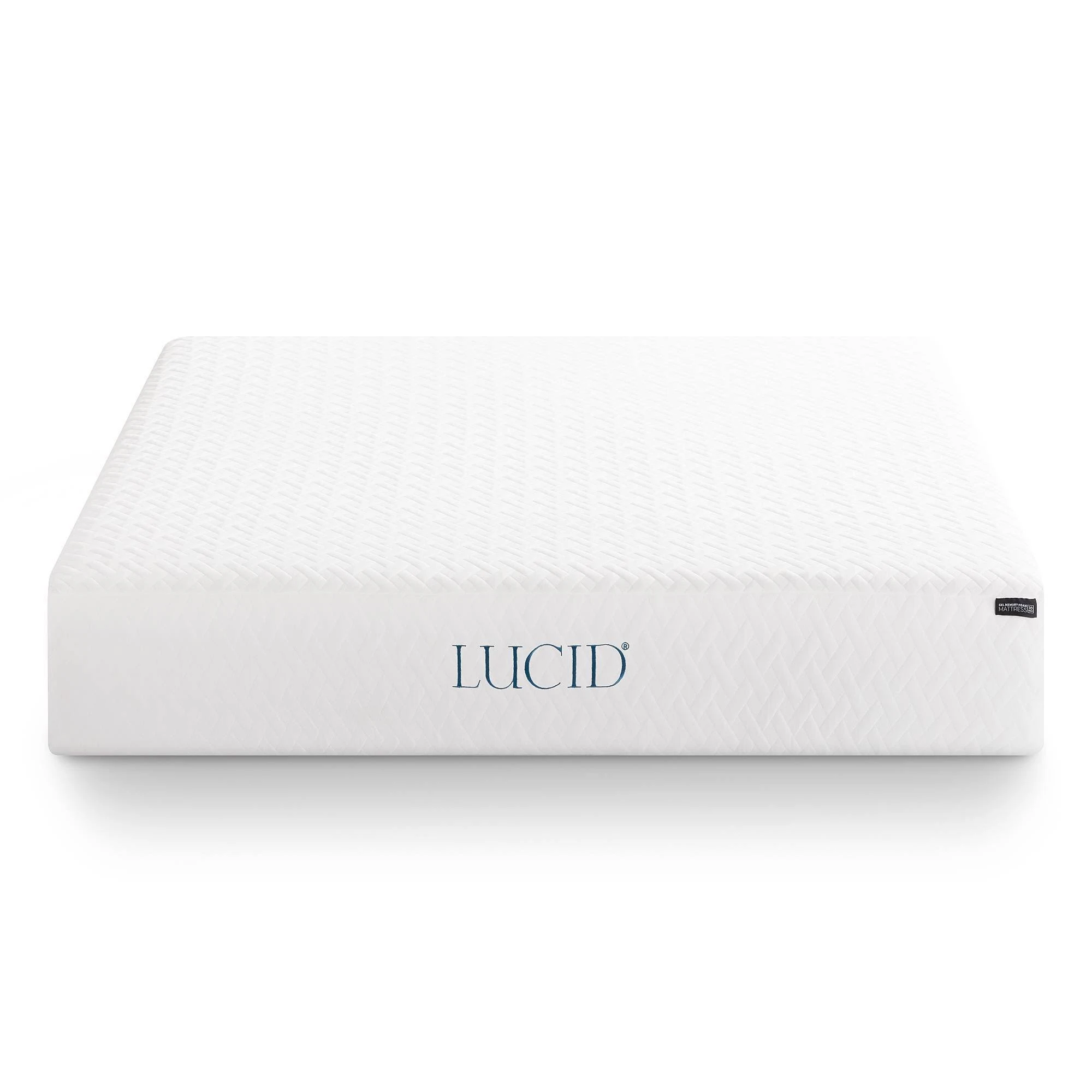 LUCID Comfort Collection 10″ Surecool Luxury Gel Memory Foam Mattress, Twin, Medium