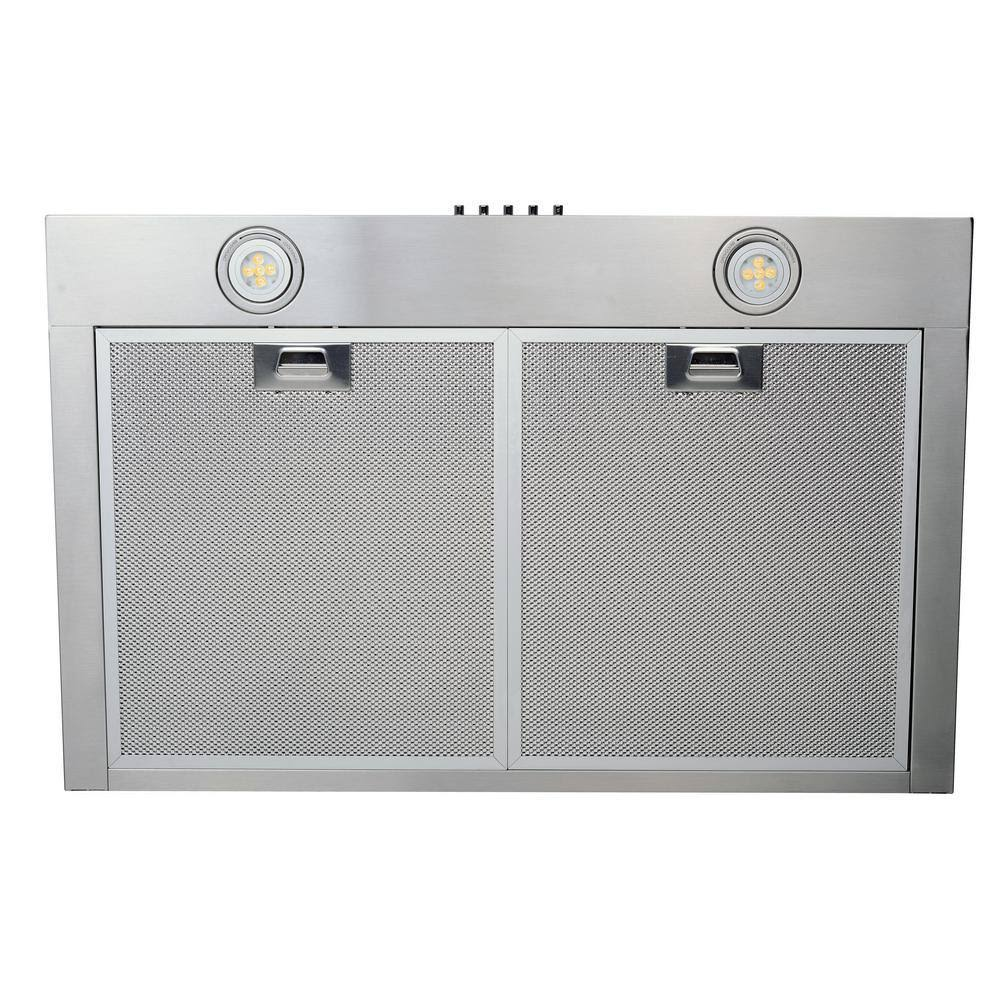 Vissani 30 in. W Convertible Wall Mount Range Hood with 2 Charcoal Filters in Stainless Steel WA0575