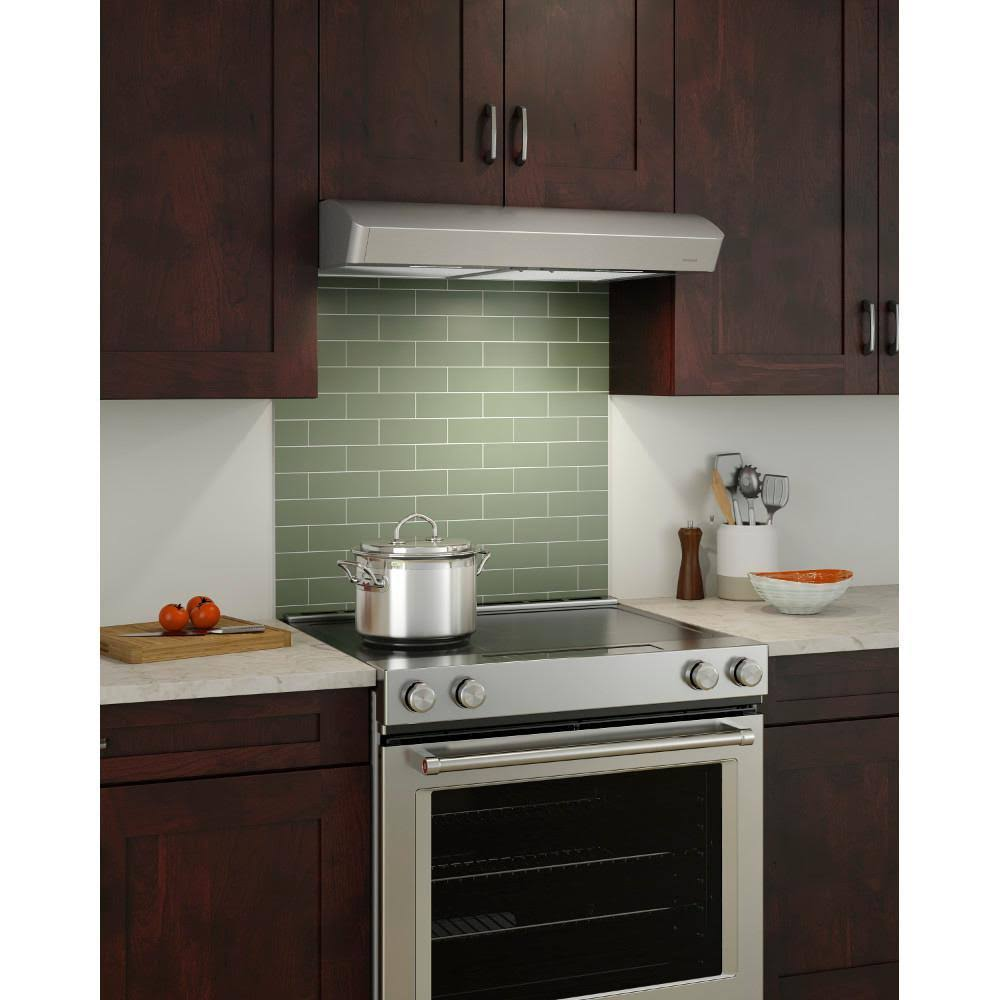 Nutone Mantra 36 in.Convertible Under Cabinet Range Hood w/Light Stainless Steel