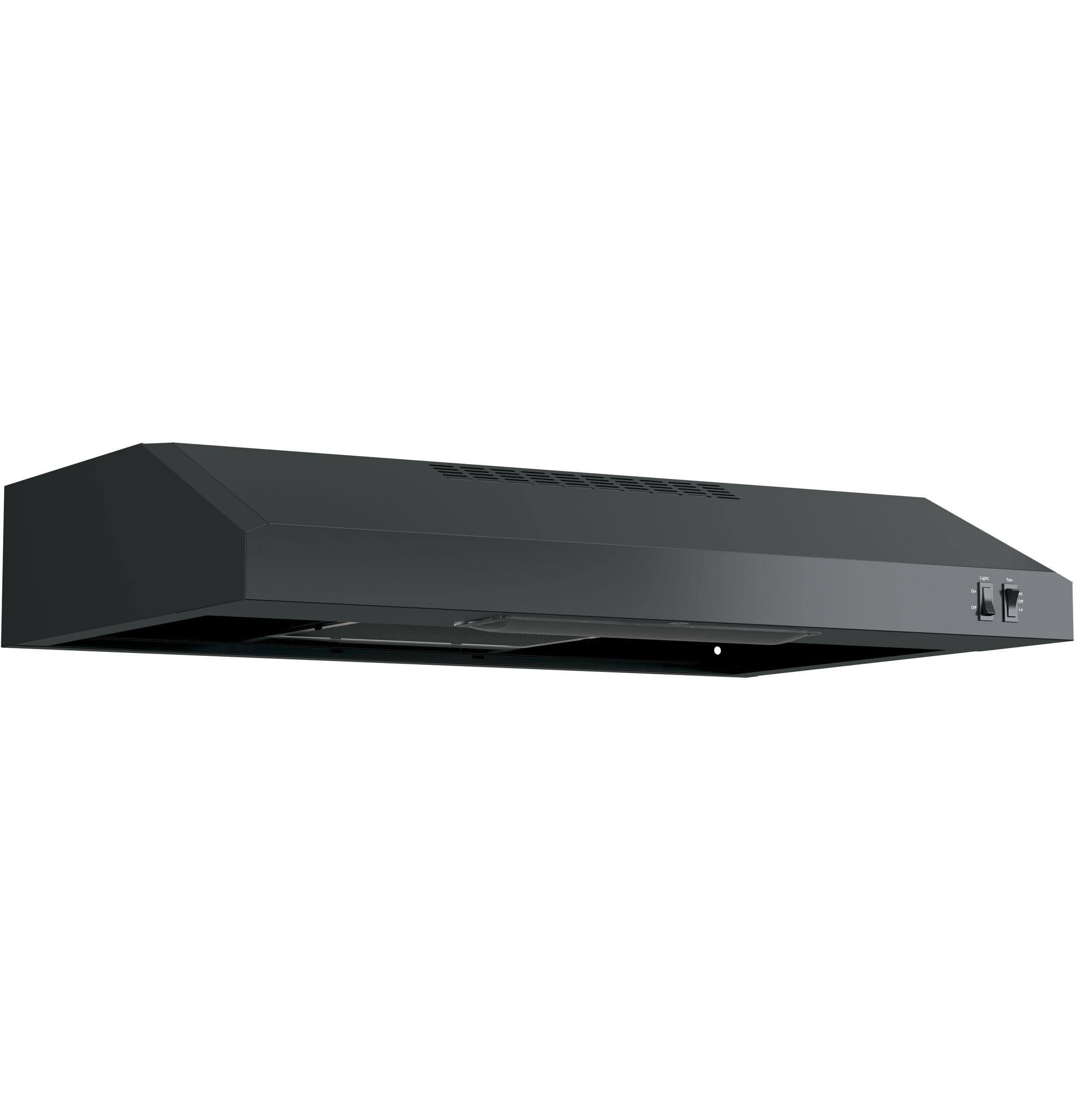 GE JVX3300DJBB 30 inch Black Under Cabinet Range Hood