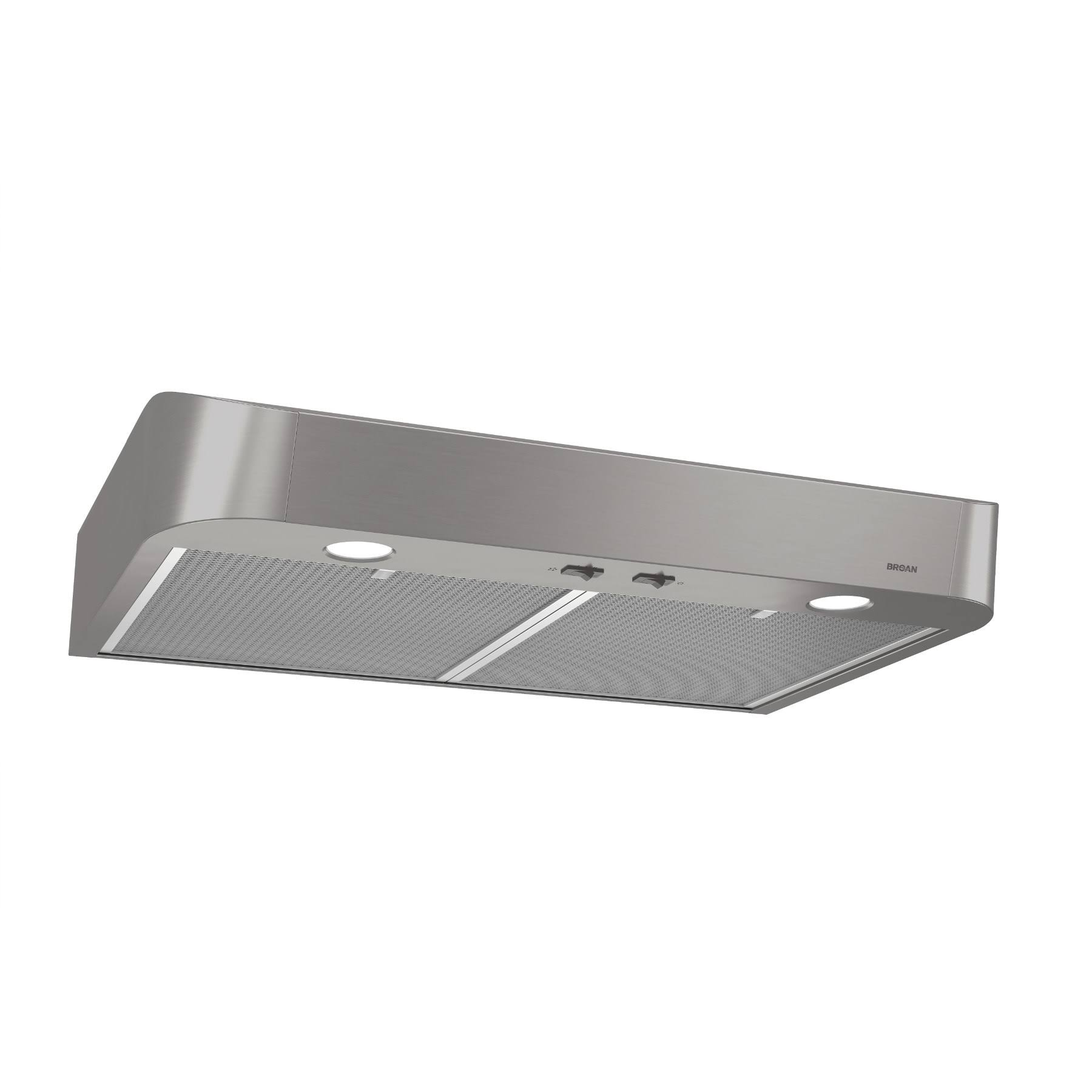 Broan 30-in Convertible Stainless Steel Undercabinet Range Hood | CLSC230SS